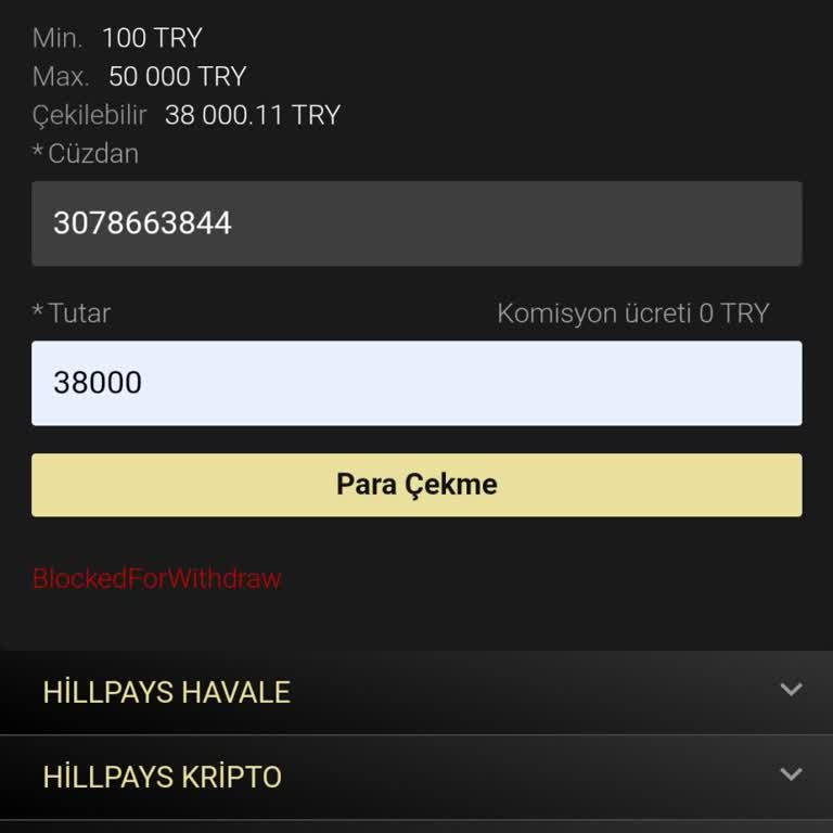 Cratos Royal'de Çekim Talebim Neden Sonuçlanmıyor