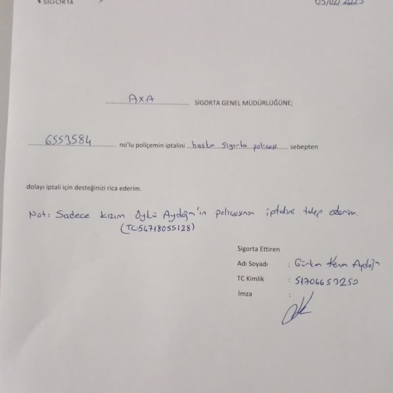 Axa Sigorta İptalinde Yaşanan Zorluklar