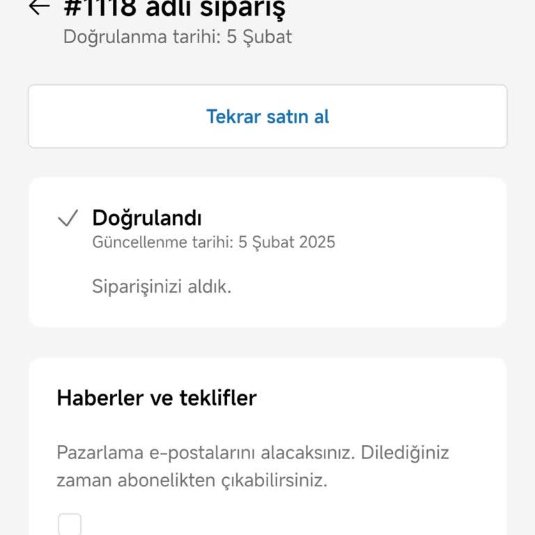 Sipariş Sorumsuzluğu Ve İletişim Eksikliği