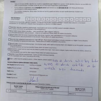 Yanlış Çekim Ve Bankanın İlgisizliği