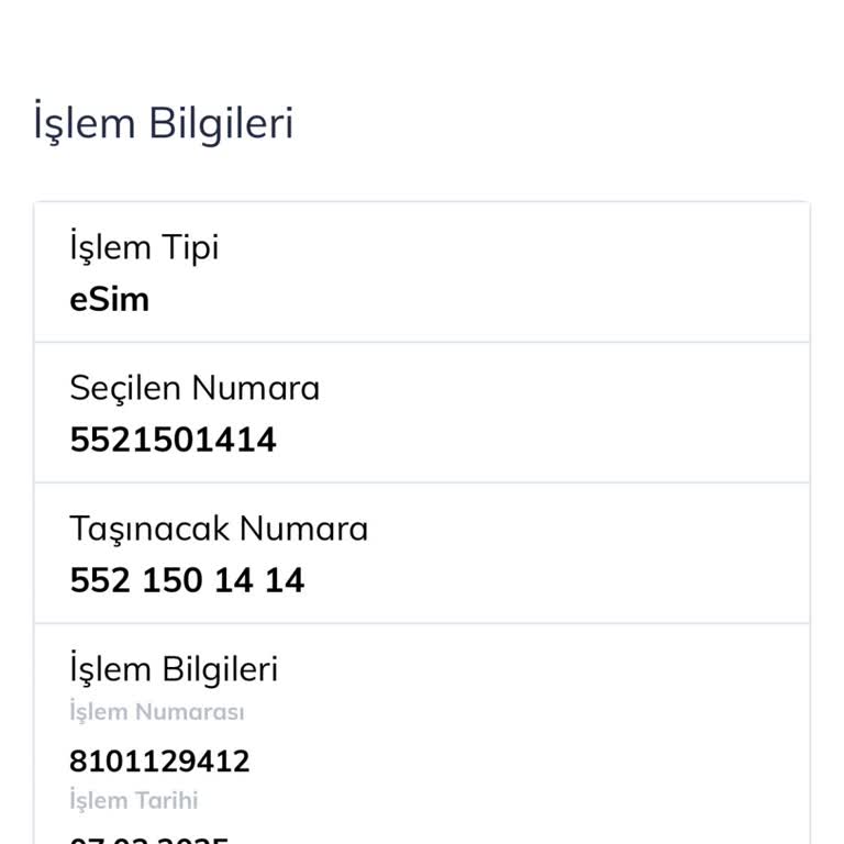 Numara Taşıma İşleminde QR Kod Sorunu