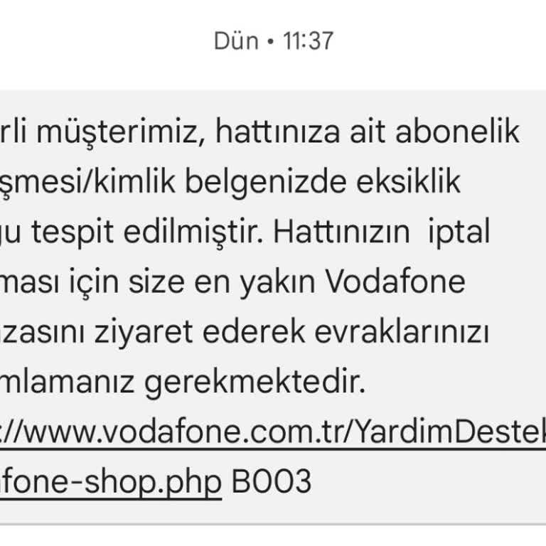 Vodafone Geçişinde Eksik Evrak Sorunu