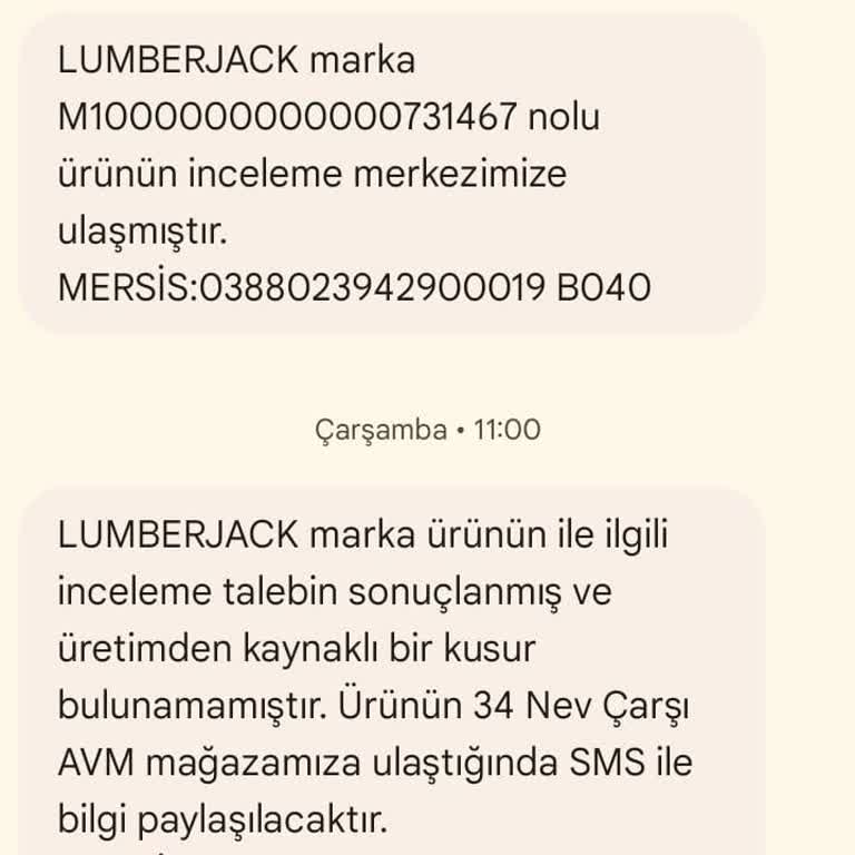 Lumberjack Ayakkabıda Beklenmedik Yırtılma Sorunu