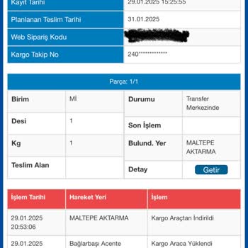 Kayıp Kargo Ve İlgisiz Müşteri Hizmetleri