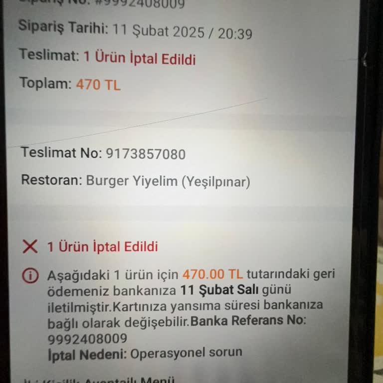 Geç Gelen İptal Bildirimiyle Mağduriyet