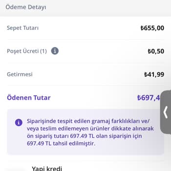 Erkan Kasap & Şarküteri Beşiktaş 600 TL'lik Yapılan Yanıltma