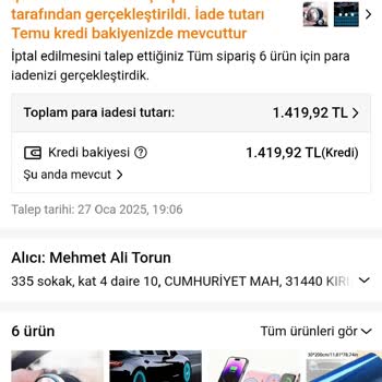 Para İadesi Sorunu: Temu Ve Banka Arasında Sıkıştım