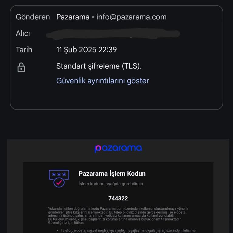Pazarama'dan Gelen Yanıltıcı Mail Rahatsızlığı