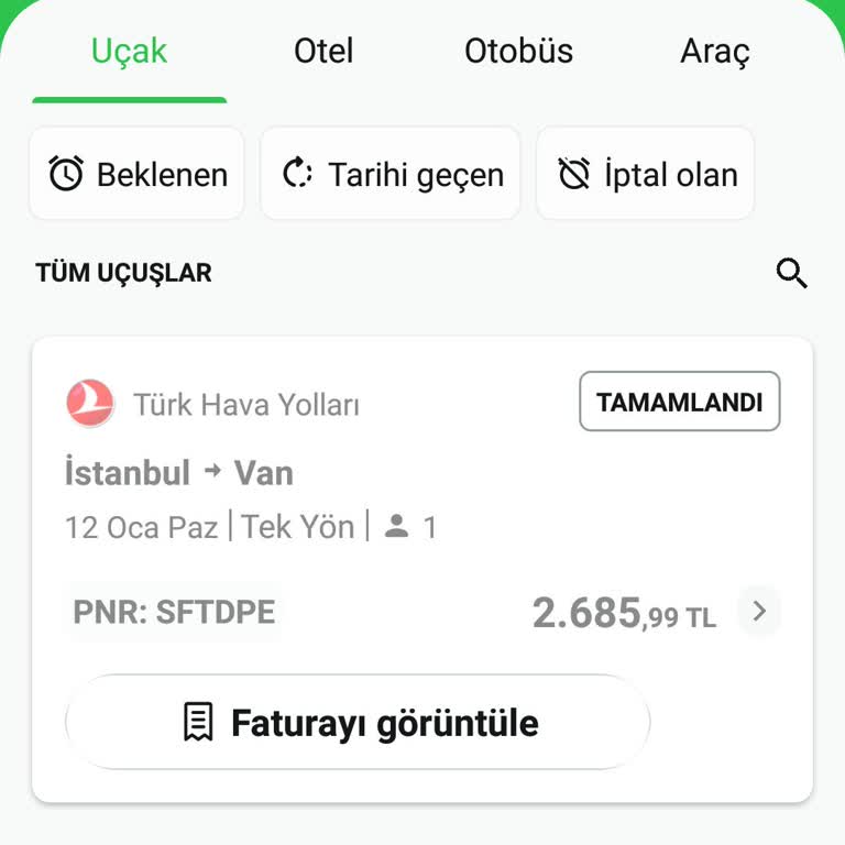 Uçak Bileti Faturası Hâlâ Hazırlanmadı, Mağduriyet Devam Ediyor