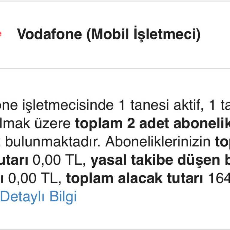 Vodafone'un İade Etmediği Alacak Bakiyesi Sorunu