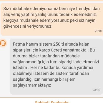 Yanlış Ürün Ve Kargo Ücreti Sorunu