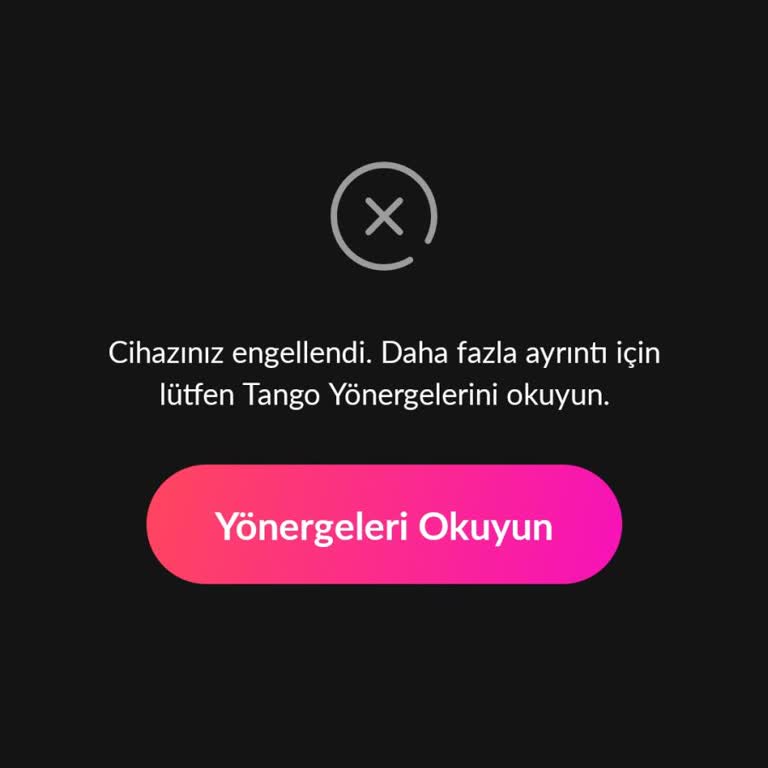 Tango Hesaplarımın Haksız Askıya Alınması