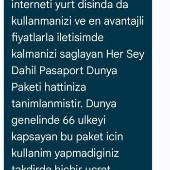 Yanlış Yansıtılan Yurt Dışı Kullanım Ücretleri