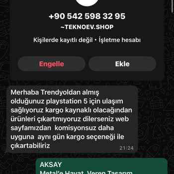 Trendyol'dan Sipariş Ettiğim Ürün Teslim Edilmedi