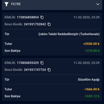 Vegabet'te 1600 TL Bakiyemi Sildiler