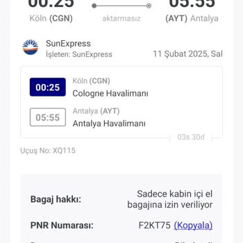 Haksız Bagaj Ücreti Ve Müşteri Memnuniyetsizliği