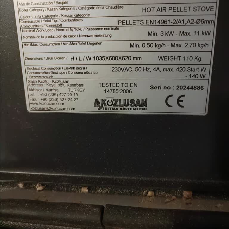 Kozlusan Isıtma Sistemleri Yeni Alınan Pellet Sobada Tasarım Hataları Ve Çözüm Eksikliği