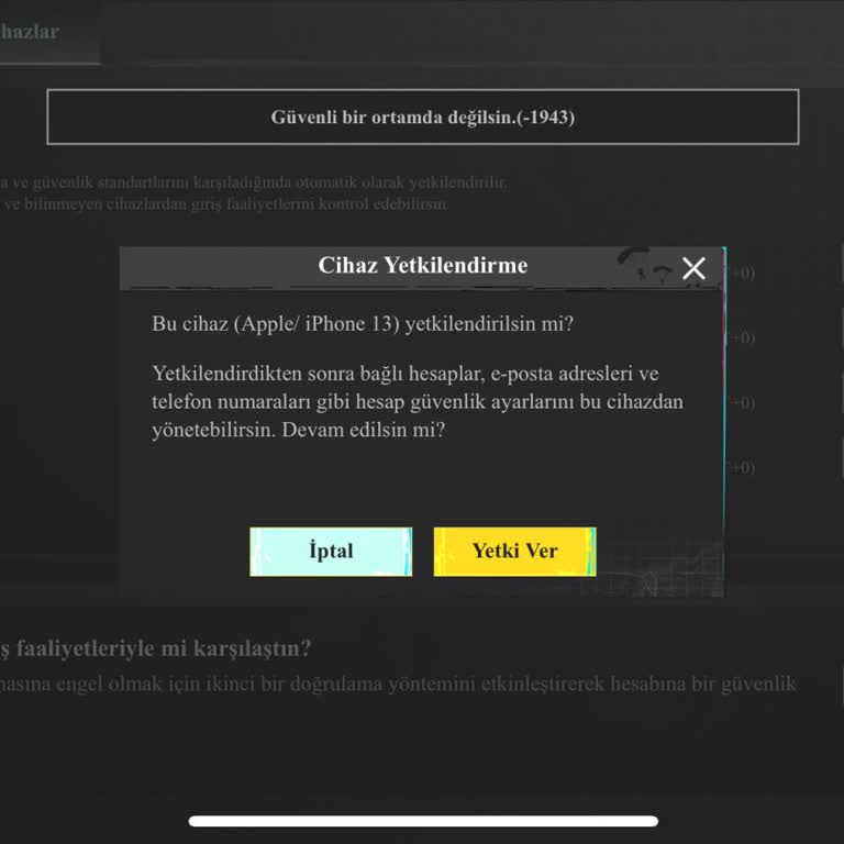 Yetki Sorunu: Bağ Değiştirememe Ve Kod Gönderim Problemi