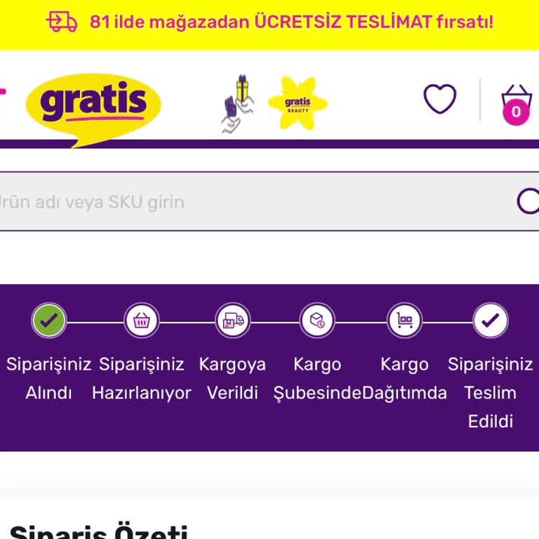 Gratis Online Siparişlerde Sürekli Gecikme Sorunu