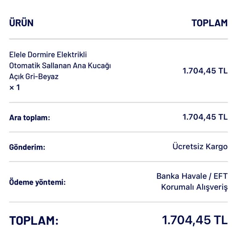 Hepbebek.com Üzerinden Yapılan Alışverişte Sorunlar