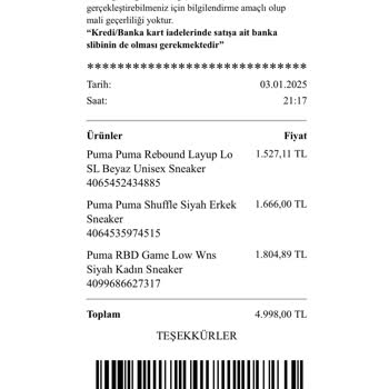 In Street Ayakkabı Renk Değişimi ve Müşteri Memnuniyetsizliği