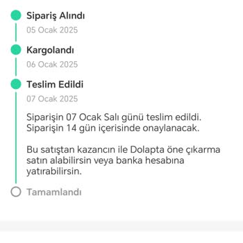 Dolap Uygulamasında Onaylanmayan Satış Sorunu