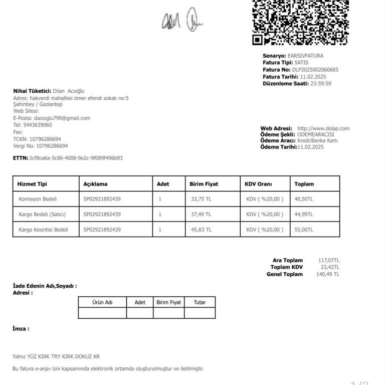 Dolap Üzerinden Eksik Ödeme Sorunu