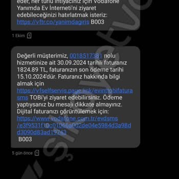 Vodafone Ev İnterneti Aboneliği Ve Haksız Cayma Bedeli Talebi