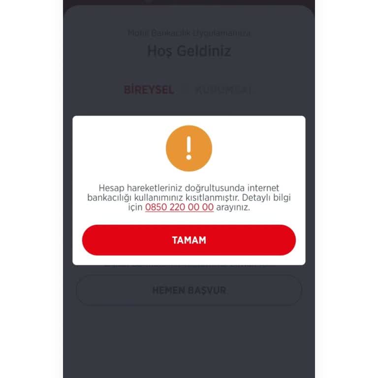 İnternet Bankacılığı Kısıtlaması Ve İletişim Sorunları