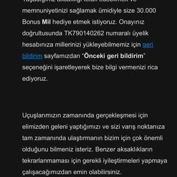 Uçuş Gecikmesi Ve Haksız Mil Teklifi