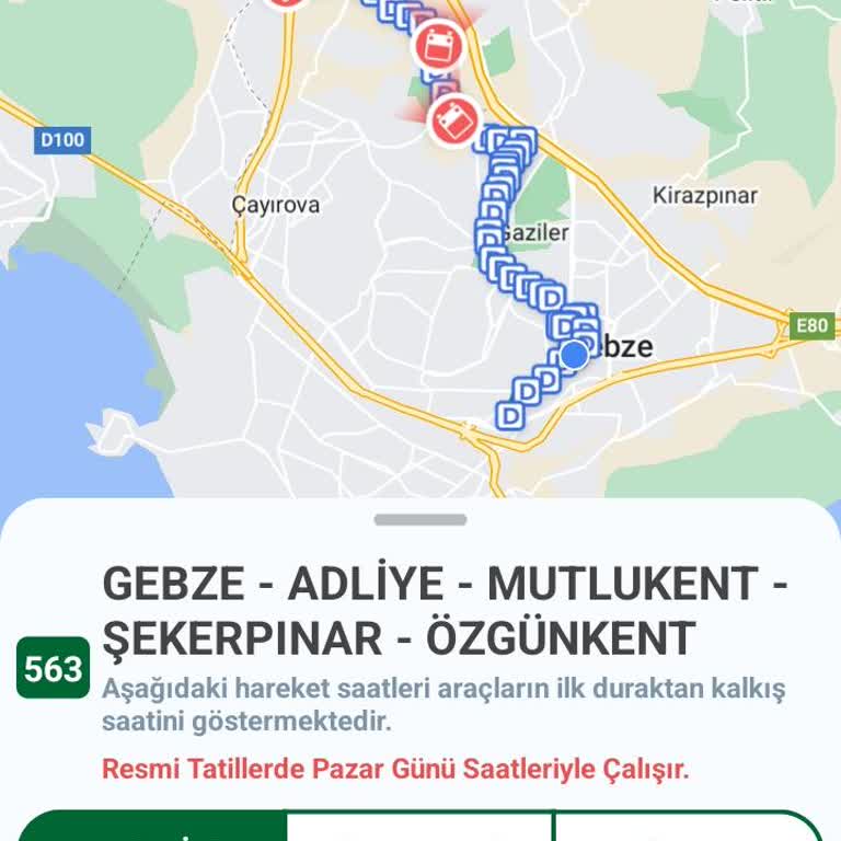 Kocaeli Büyükşehir Belediyesi 563 Numaralı Otobüsler Saatlerine Uymuyor!