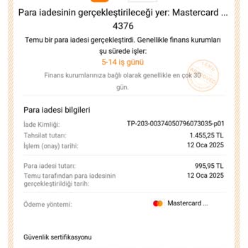 Temu'dan Alışveriş İptali Sonrası İade Sorunu