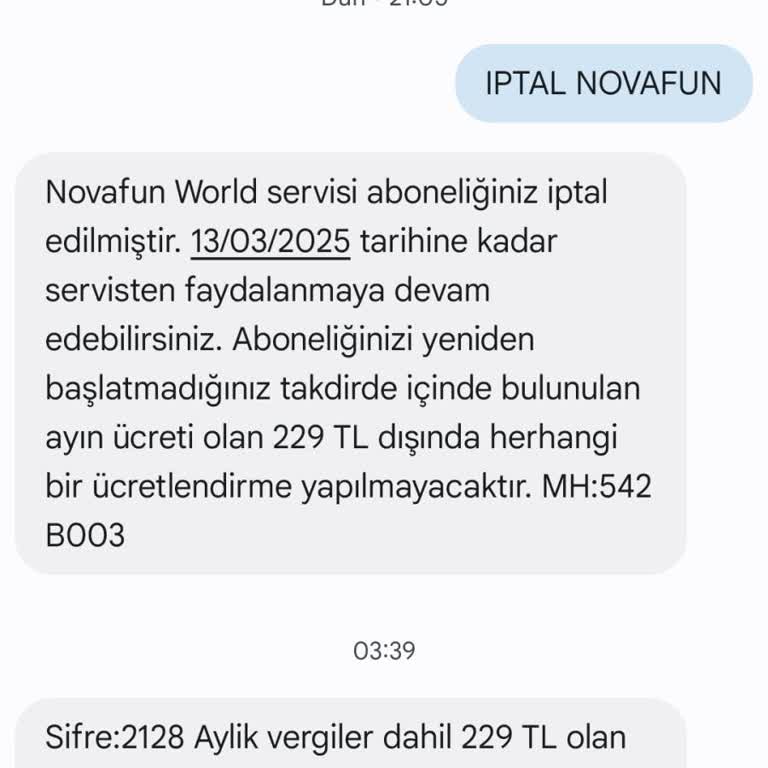 Gece Gelen Mesaj Ve Şişen Fatura Sorunu