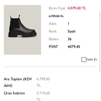 Tommy Hilfiger Yanlış Ürün Ve Yetersiz Müşteri Hizmetleri Deneyimi