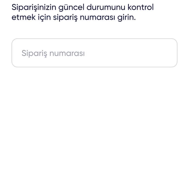 Sipariş Takip Numarası Eksikliğiyle Mağduriyet