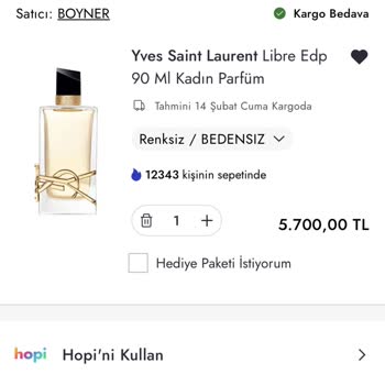 Boyner Uygulamasında Sepet Fiyatı Sorunu