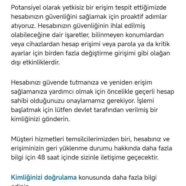 Zorunlu Kimlik Doğrulama Mağduriyeti
