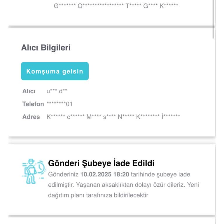 Boyner'den Sipariş Ve Kargo Sorunu