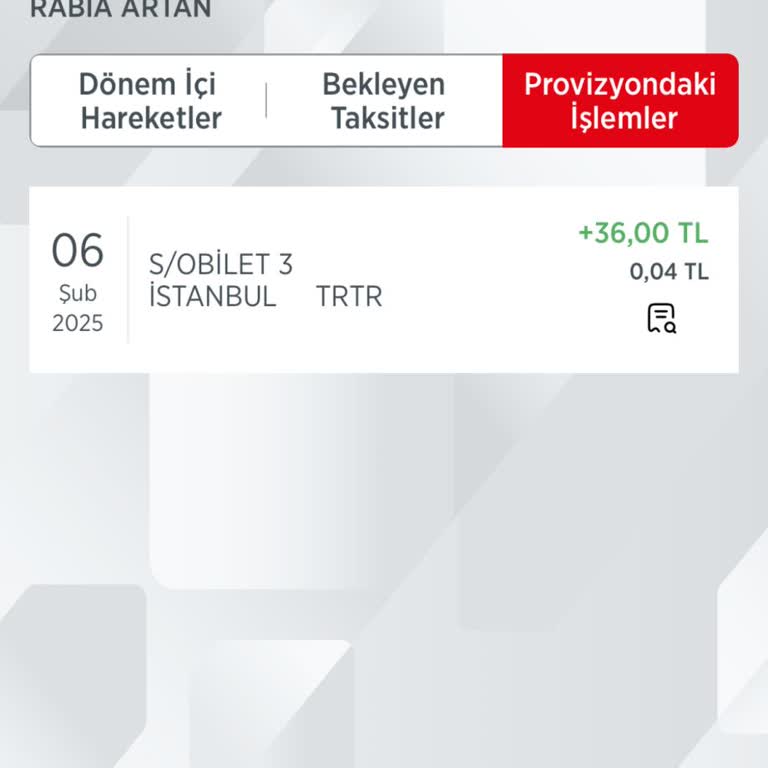 İade Edilmeyen Bilet Ücreti