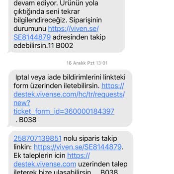 Vivense'den Alınan Ürünlerin Teslimat Sorunu Ve İade Krizi