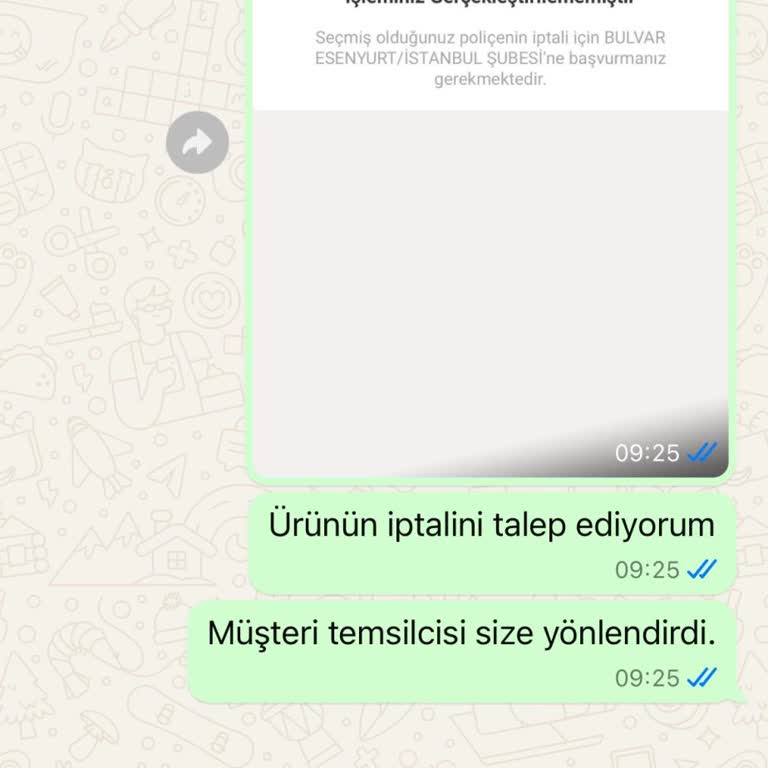 Sigorta İptali İçin Ulaşılmaz Esenyurt Şubesi