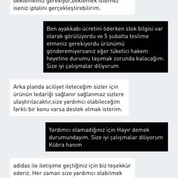 Teslim Edilmeyen Ayakkabı Ve Yetersiz Çözüm
