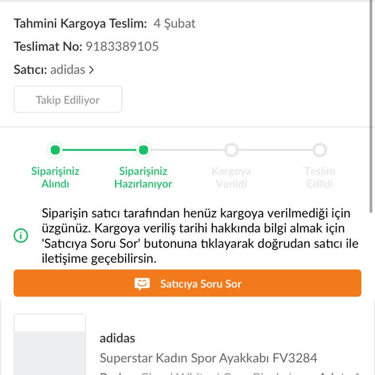 Siparişim Nerede? Adidas Ve Trendyol Arasında Kaldım!
