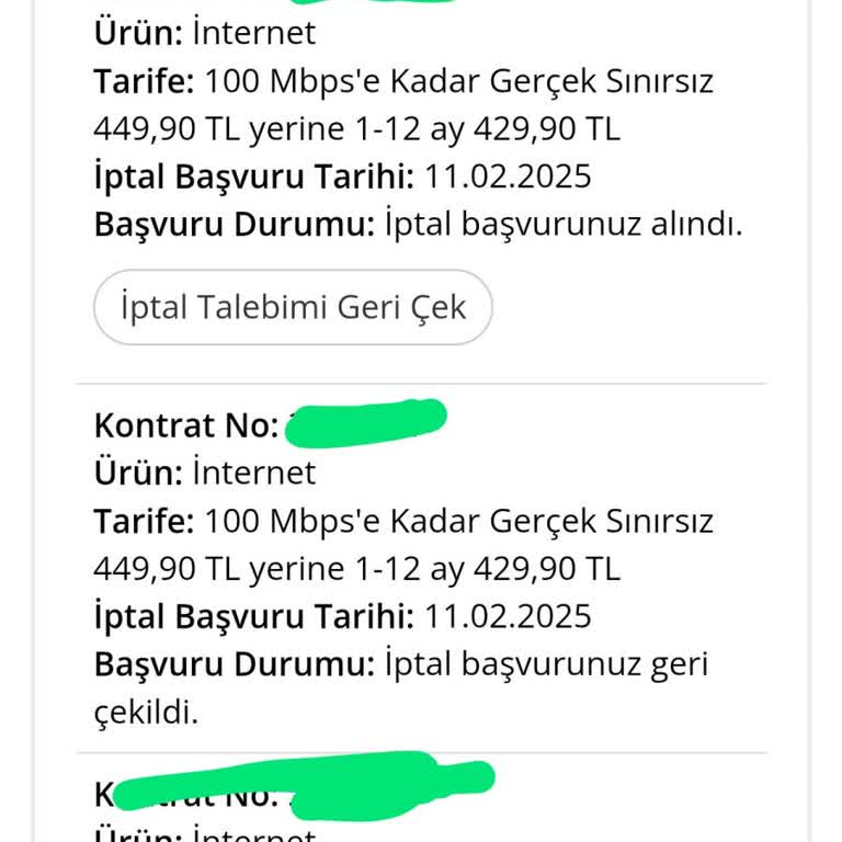 İnternet Çekmiyor Ve İptal Sorunu Yaşıyorum
