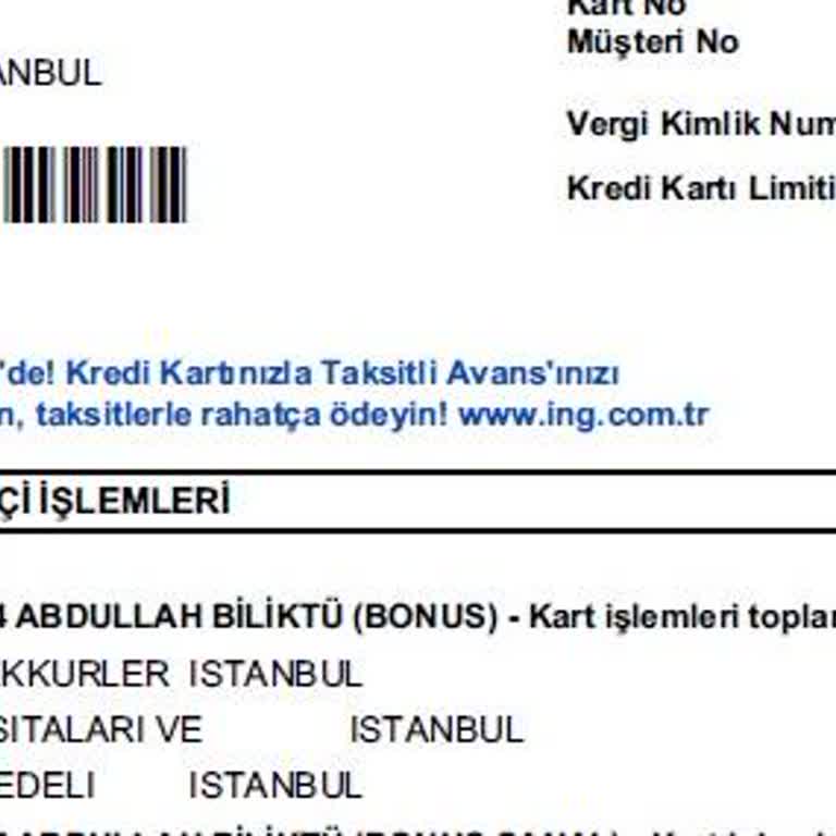 Yıllık Kart Ücreti İadesi Talebi