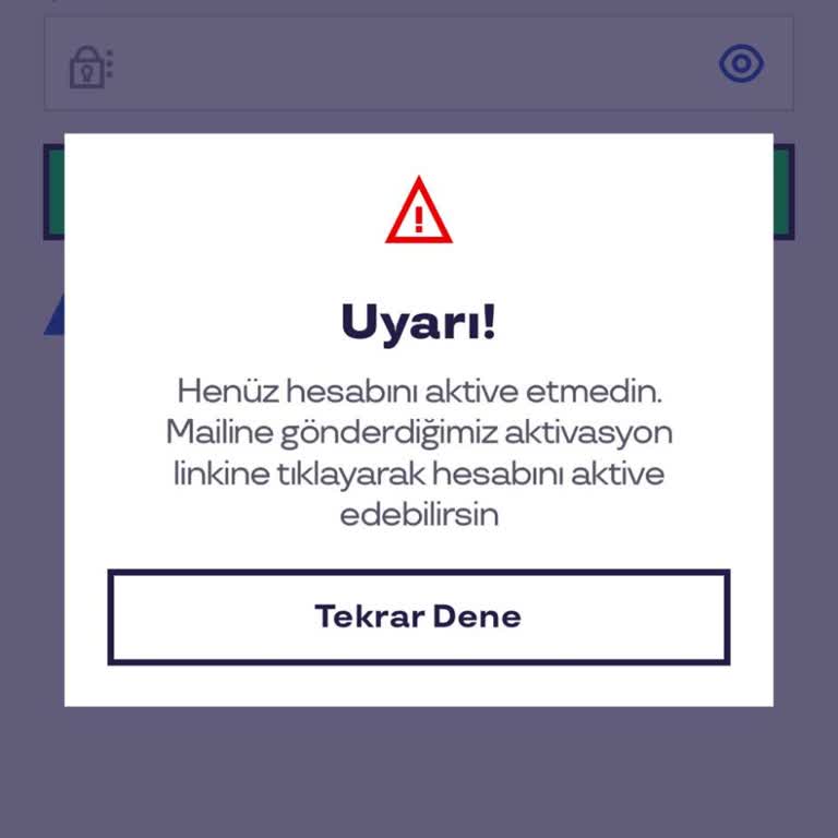 Aktivasyon Kodu Sorunu: E-posta Bildirimi Alınamıyor
