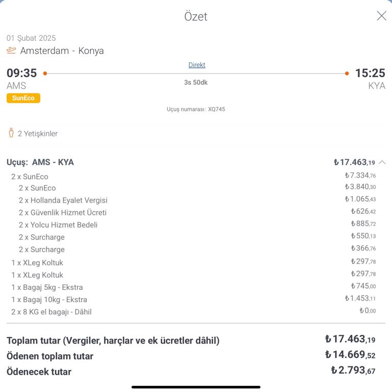 SunExpress Charged Me Twice for Baggage and Threatened to Deny Boarding