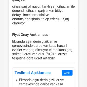 Teknosa Garanti Hizmetinde Mağduriyet: Sadece Şarj Soketi Onarımı Talebi