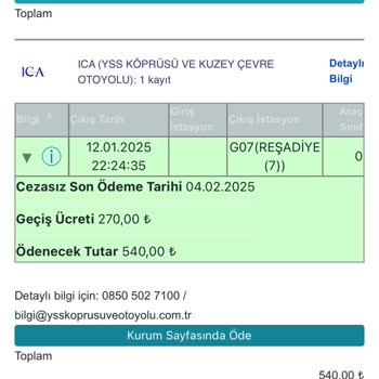 Kuzey Marmara Çevreyolu'nda Yanlış Ücretlendirme Ve Ulaşılmaz Müşteri Hizmetleri