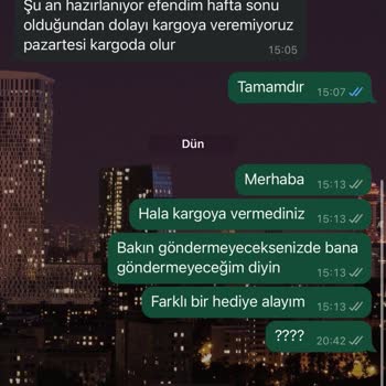 Sipariş Verilen Kolyenin Teslim Edilmemesi